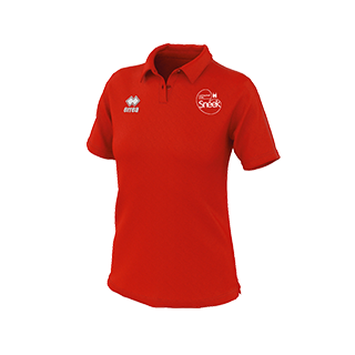 VC Sneek dames polo Shadir rood front VC Sneek dames polo Shadir rood front