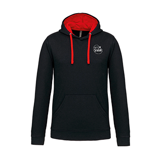 VC Sneek unisex hooded sweater met gecontrasteerde capuchon